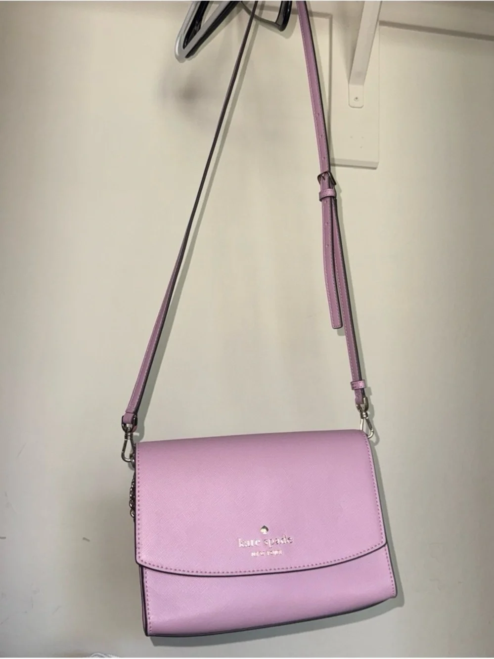 kate spade Lilac Saffiano Crossbody Bag